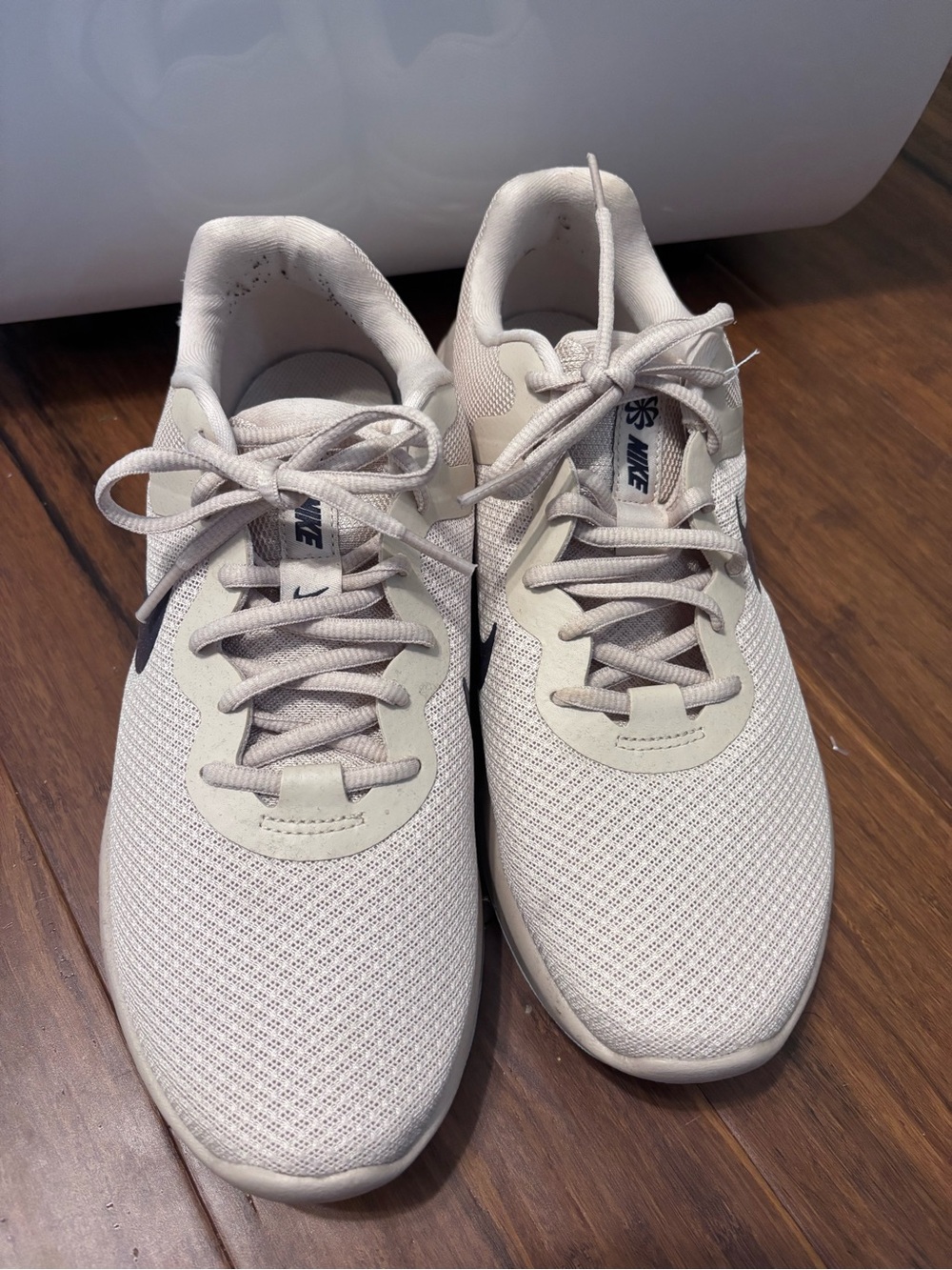 Nike Beige Mesh Trainer Sneakers